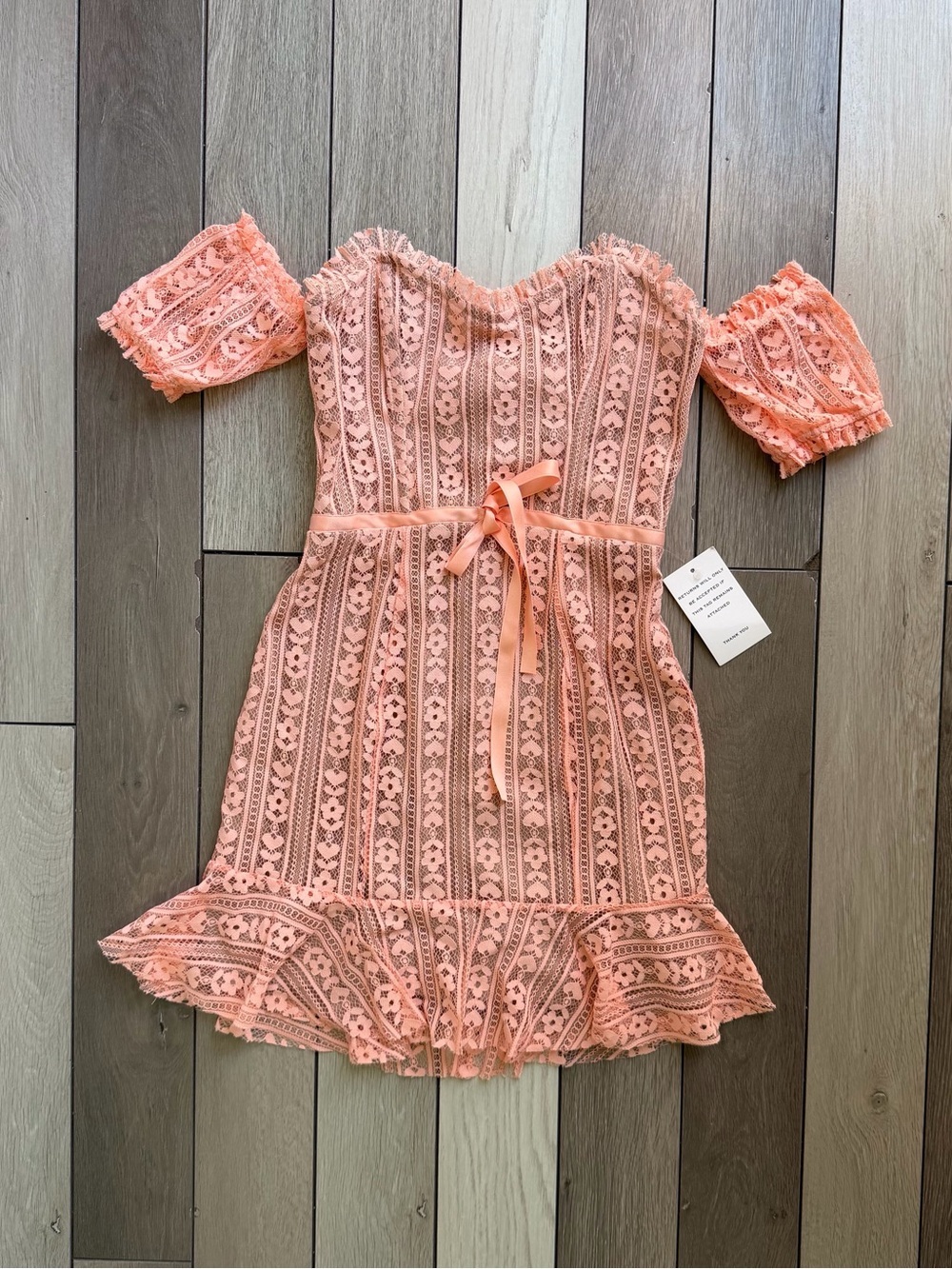 For Love & Lemons Dakota Lace Mini Dress